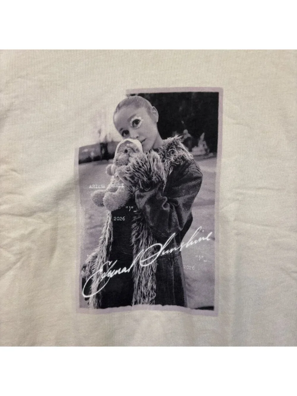 Ariana Grande Eternal Sunshine Teddy Crewneck Sweater Size XXL